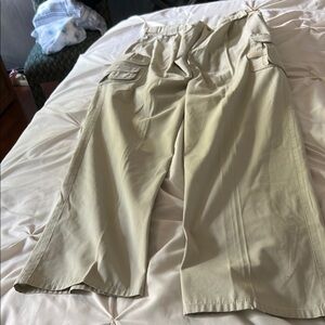 Orvis Tan Cargo Pants with Relaxed Fit